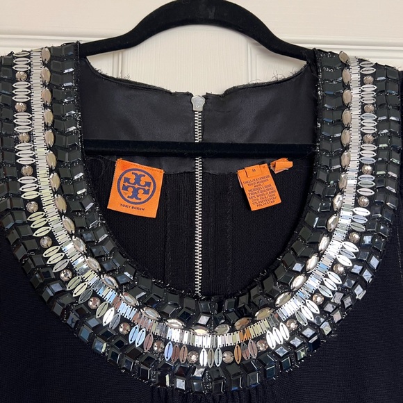 Tory Burch rhinestone wool dress, size M - Picture 2 of 5